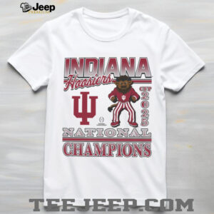 Indiana Hoosiers 2025 National Champions Mascot Cream T Shirt