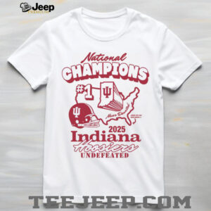 Indiana Hoosiers 2025 Undefeated National Champions Shirt