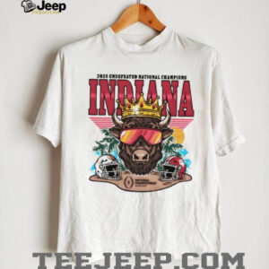 Indiana Hoosiers Football 2025 CFP Undefeated National Champs Bison Crown shirt Indiana Hoosiers Football 2025 CFP Undefeated National Champs Bison Crown shirt
