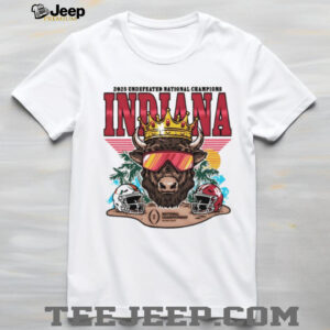 Indiana Hoosiers Football 2025 CFP Undefeated National Champs Bison Crown shirt