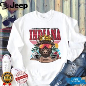 Indiana Hoosiers Football 2025 CFP Undefeated National Champs Bison Crown shirt