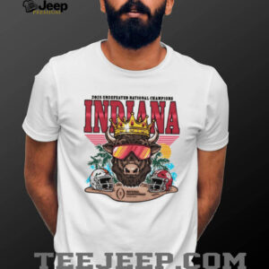 Indiana Hoosiers Football 2025 CFP Undefeated National Champs Bison Crown shirt