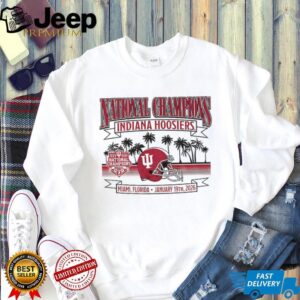 Indiana Hoosiers Football 2025 Cfp National Champions Palm Trees Tshirt Indiana Hoosiers Football 2025 Cfp National Champions Palm Trees Tshirt
