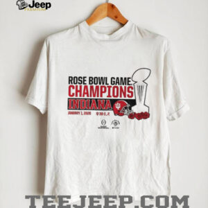 Indiana Hoosiers Football CFP Rose Bowl Champions Trophy January 1 2026 shirt