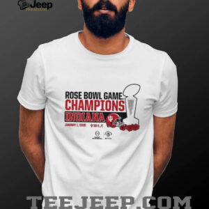Indiana Hoosiers Football CFP Rose Bowl Champions Trophy January 1 2026 shirt