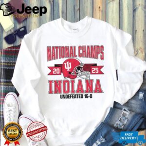 Indiana Hoosiers Football Helmet National Champions 2025 Tee Indiana Hoosiers Football Helmet National Champions 2025 Tee
