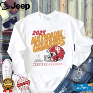 Indiana Hoosiers Football helmet 2025 CFP National Champs gold shirt