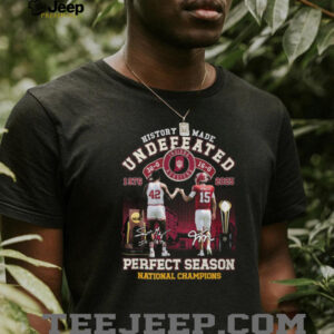 Indiana Hoosiers Undefeated Perfect Season 1976 2025 National Champions T Shirt