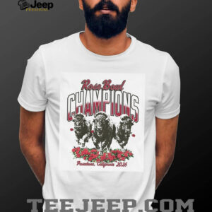 Indiana Hoosiers mascot Rose Bowl Champions Pasadena California 2026 shirt
