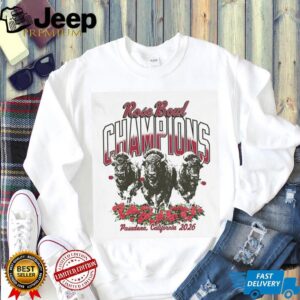 Indiana Hoosiers mascot Rose Bowl Champions Pasadena California 2026 shirt
