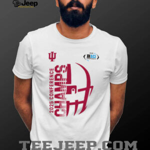 Iu Hoosiers 2025 Big Ten Conference Champs Grey Tee Iu Hoosiers 2025 Big Ten Conference Champs Grey Tee