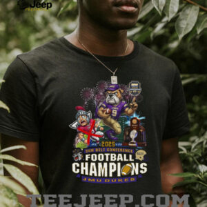 JMU Dukes 2023 Sun Belt Conference Football Champions T Shirt