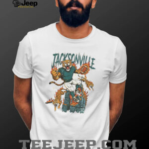 Jacksonville Football Retro Jaxson de Ville on the top shirt Jacksonville Football Retro Jaxson de Ville on the top shirt