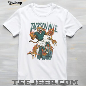 Jacksonville Football Retro Jaxson de Ville on the top shirt