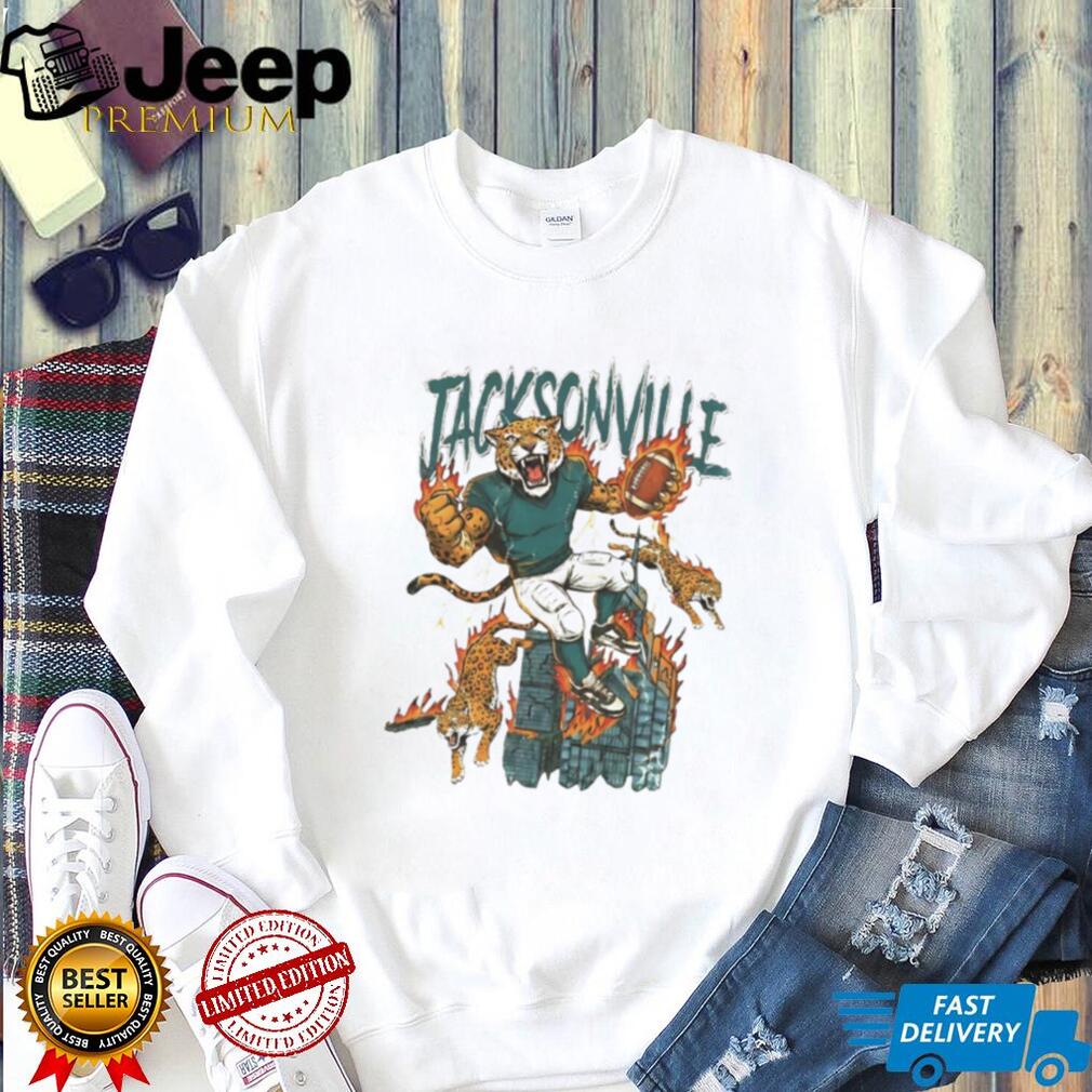 Jacksonville Football Retro Jaxson de Ville on the top shirt Jacksonville Football Retro Jaxson de Ville on the top shirt