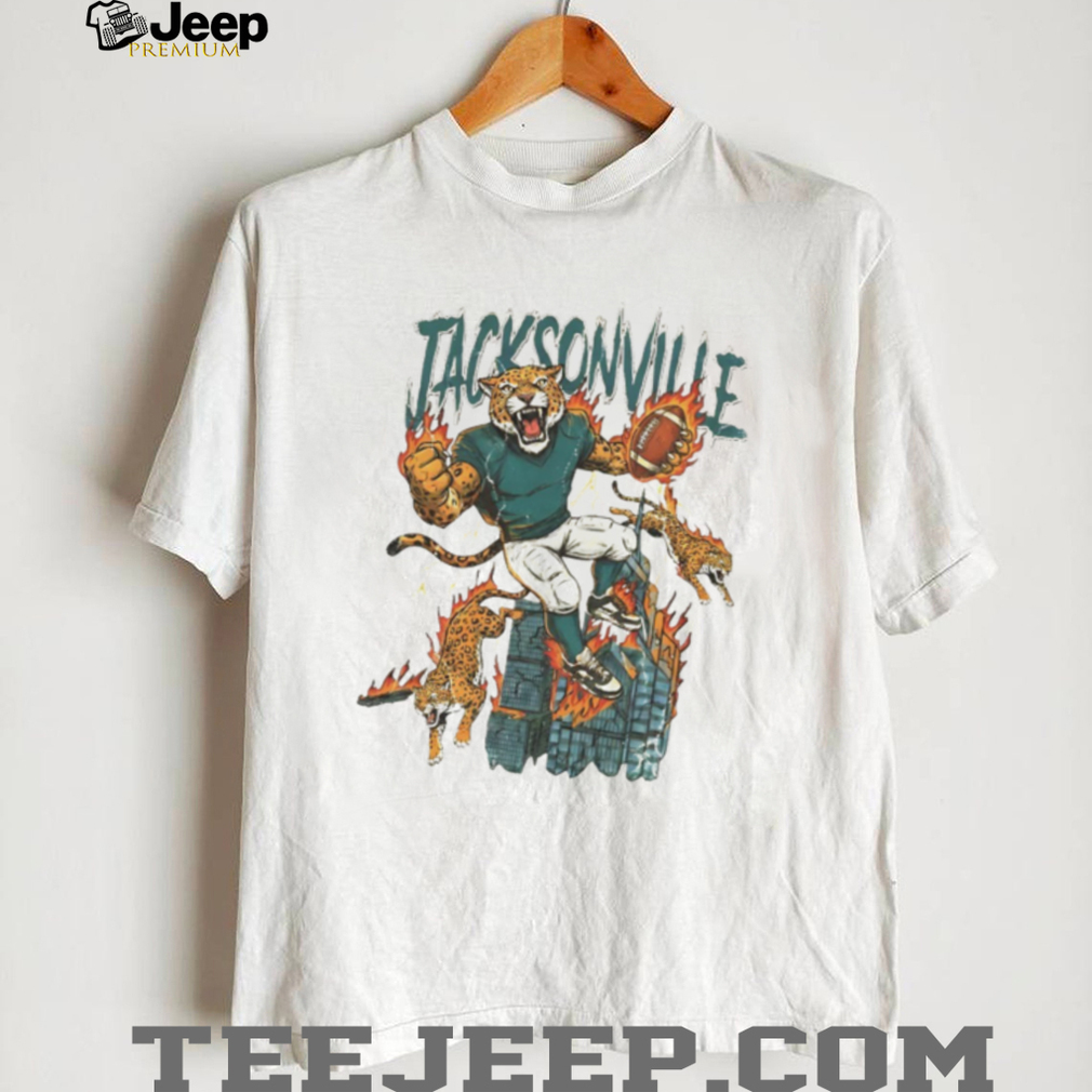 Jacksonville Football Retro Jaxson de Ville on the top shirt Jacksonville Football Retro Jaxson de Ville on the top shirt