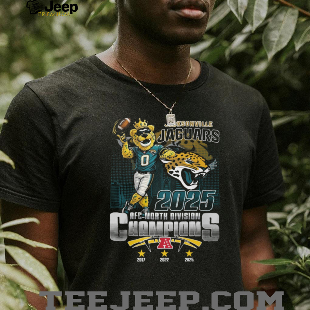 Jacksonville Jaguars 2025 AFC North Division Champions T Shirt Jacksonville Jaguars 2025 AFC North Division Champions T Shirt
