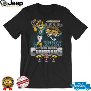 Jacksonville Jaguars 2025 AFC North Division Champions T Shirt
