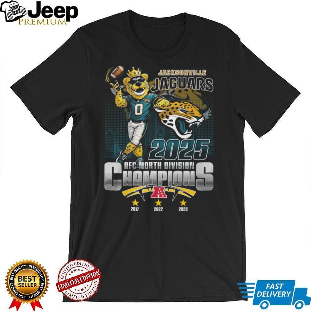 Jacksonville Jaguars 2025 AFC North Division Champions T Shirt Jacksonville Jaguars 2025 AFC North Division Champions T Shirt
