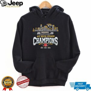 Jacksonville Jaguars 2025 AFC South Division Champions Skyline T shirt