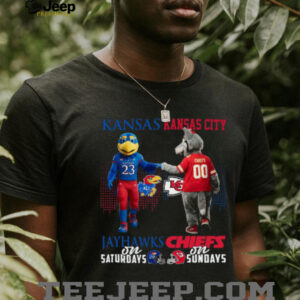 Jayhawks Saturdays & Chiefs Sundays Tee