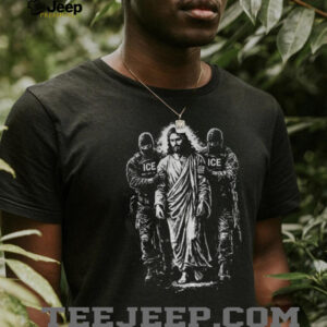 Jesus Arrested Parody anti Ice Sarcastic Immigrant Rights Political Protest shirt