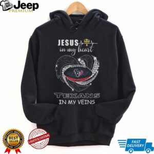 Jesus in My Heart, Texans in My Veins T Shirt