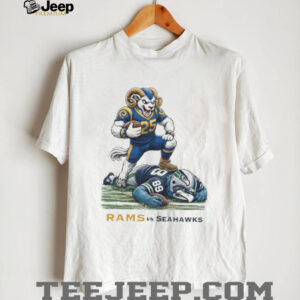 LA Rams Dominating Seattle Seahawks Mascot Football T Shirt T Shirt