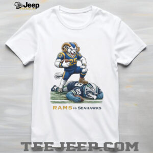 LA Rams Dominating Seattle Seahawks Mascot Football T Shirt T Shirt