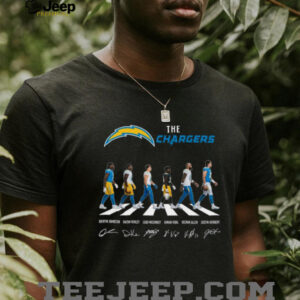 Los Angeles Chargers Abbey Road Signatures T Shirt Los Angeles Chargers Abbey Road Signatures T Shirt