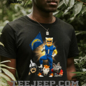Los Angeles Chargers Unofficial Mascots T Shirt Los Angeles Chargers Unofficial Mascots T Shirt