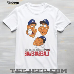 Los Angeles Dodgers caricature I eat breathe and sleep braves baseball shirt Los Angeles Dodgers caricature I eat breathe and sleep braves baseball shirt