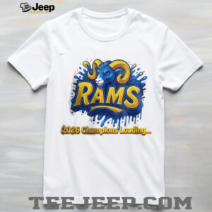 Los Angeles Rams 2026 Champions Loading Football Graphic Tee Los Angeles Rams 2026 Champions Loading Football Graphic Tee