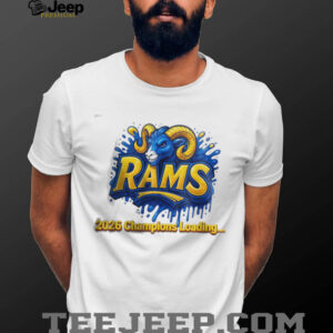 Los Angeles Rams 2026 Champions Loading Football Graphic Tee