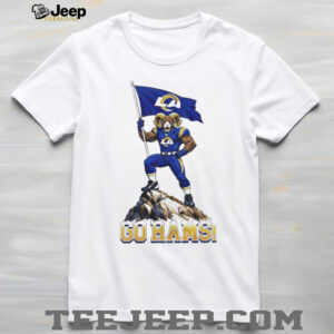 Los Angeles Rams Mascot Flag Go Rams 2026 Unisex T shirt Los Angeles Rams Mascot Flag Go Rams 2026 Unisex T shirt