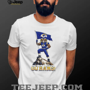 Los Angeles Rams Mascot Flag Go Rams 2026 Unisex T shirt