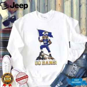 Los Angeles Rams Mascot Flag Go Rams 2026 Unisex T shirt