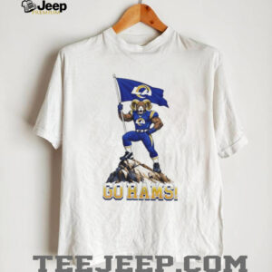 Los Angeles Rams Mascot Flag Go Rams 2026 Unisex T shirt