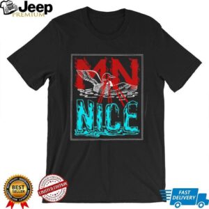 MN Nice Minnesota Laser Loon Artistic Graphic T Shirt