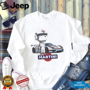Martini Racing Snoopy Driver Porsche 918 Spyder Motorsport T Shirt Martini Racing Snoopy Driver Porsche 918 Spyder Motorsport T Shirt