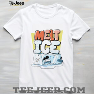Melt Ice Cartoon Melting Ice Cube Graphic T Shirt