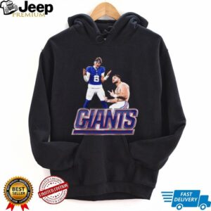 Men’s New York Giants Cam Skattebo & Jaxson Dart Black Player T Shirt Men’s New York Giants Cam Skattebo & Jaxson Dart Black Player T Shirt