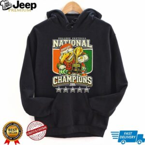 Miami Hurricanes 6 Time National Champions Legacy T Shirt Miami Hurricanes 6 Time National Champions Legacy T Shirt