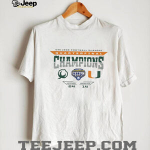 Miami Hurricanes beat Ohio State Buckeyes 24 14 2025 CFP Cotton Bowl Champions shirt Miami Hurricanes beat Ohio State Buckeyes 24 14 2025 CFP Cotton Bowl Champions shirt