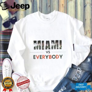 Miami Hurricanes football Miami vs Everybody let’s go Canes shirt