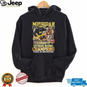 Michigan Wolverines 2025 Cheez It Citrus Bowl Champions Graphic T Shirt