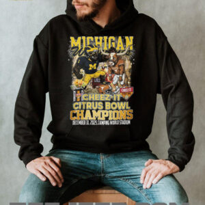 Michigan Wolverines 2025 Cheez It Citrus Bowl Champions Graphic T Shirt