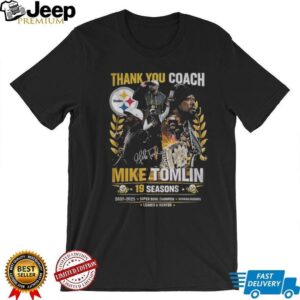 Mike Tomlin Pittsburgh Steelers NFL Thank you coach 19 seasons signature shirt Mike Tomlin Pittsburgh Steelers NFL Thank you coach 19 seasons signature shirt