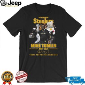 Mike Tomlin Pittsburgh Steelers Thank You For The Memories Tribute Shirt