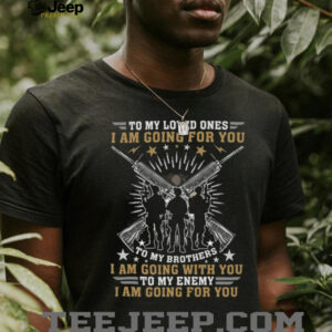 Military Brotherhood & Loved Ones Soldier Silhouette Support T Shirt